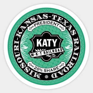 Missouri Kansas and Texas Railroad - KATY (18XX Style) Sticker